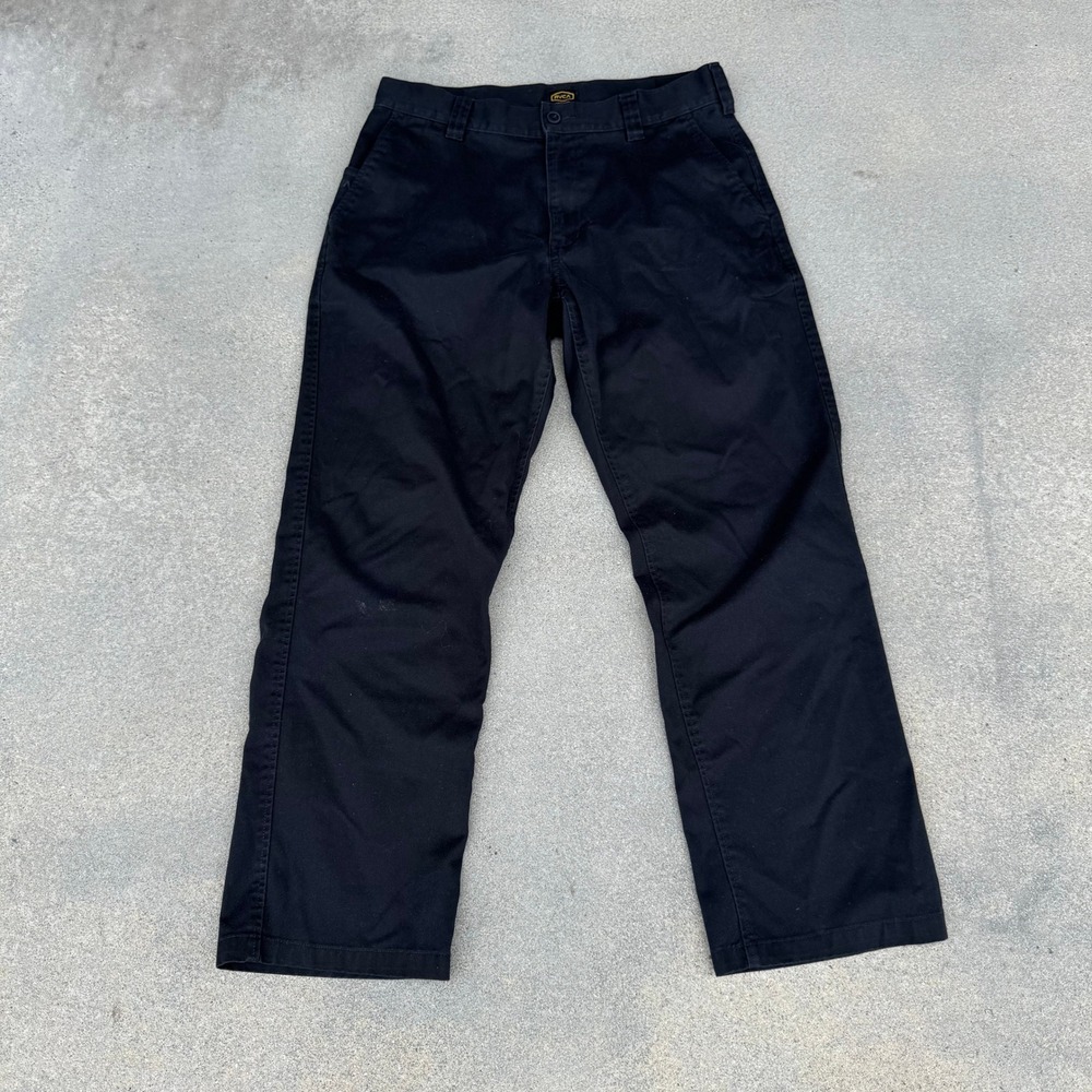 RVCA Americana Fit Chino Pants Mens 31 Black Straight Leg Skate Workwear Pant